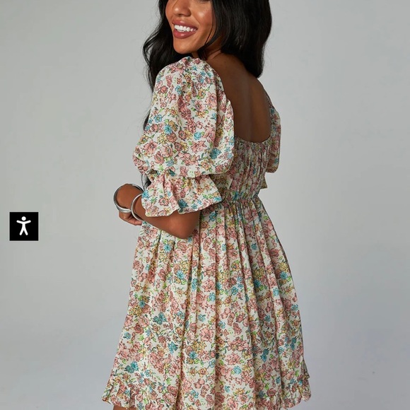 NEW Buddy Love Floral Puff Dress - Picture 5 of 10